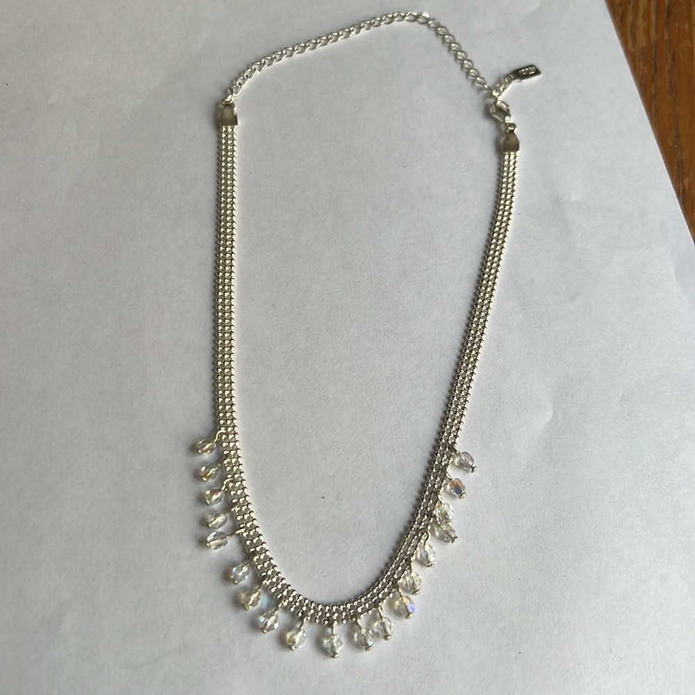 1928 Vintage Timeless Silver Choker Statement Necklace - Picture 2 of 12